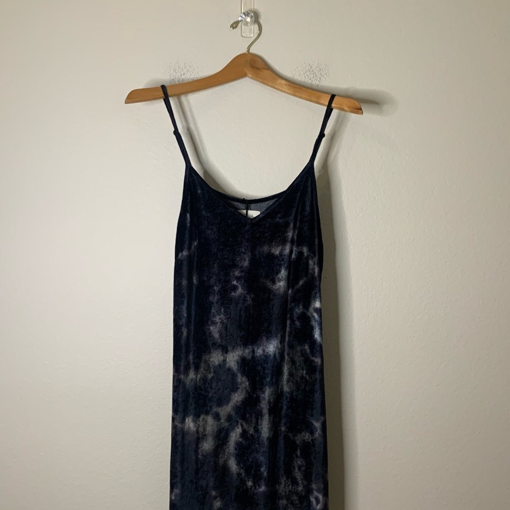 NWT Tina Jo Velvet Tie Dye Bella Cami Maxi Dress XS
